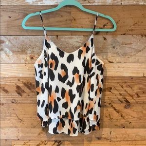 Peach love leopard top
